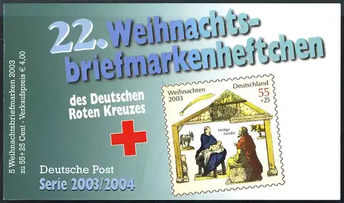 DRK/Weihnachten 2003/2004 Die Heilige Familie 55 Cent, 5x2370, ESSt Bonn
