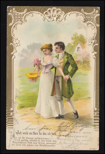 Amour-AK Amateur en promenade, OEYNHAUSEN (BAD) 11.6.1903
