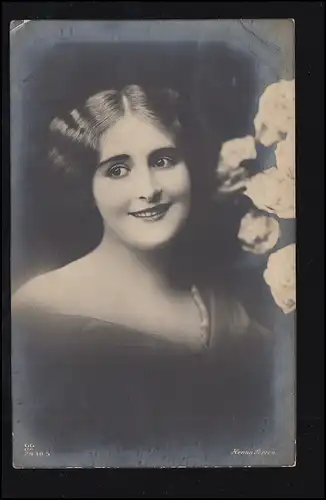 AK Schauspielerin Henny Porten - Star des deutschen Stummfilms, HALBERSTADT 1917