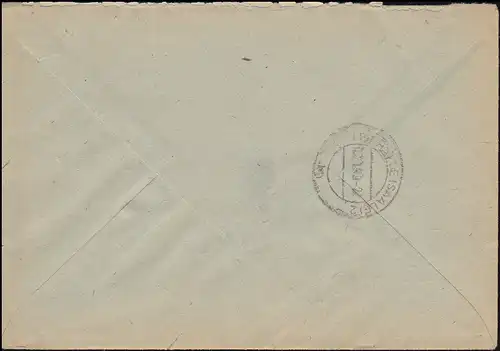 197 SBZ-Imprime EF sur lettre R Not-R-Zertel MAGDEBURG-NEUSTADT 11.1.1949