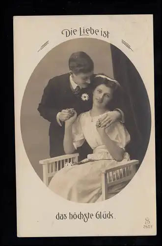 Amour-AK Couple d'amour - L'Amour est le bonheur suprême, Bonn vers 1910