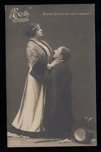 Künstler-AK: Schauspielerin Ida Russka, Foto von Herzfeld, DRESDEN 5.2.1912