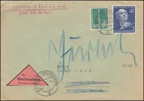 128 Furtwängler mit 135 Stadbilder MiF NN-Drucksache BERLIN-ZEHLENDORF 17.5.1956