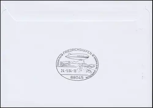 Poste de navigation aérienne DKL 96 Zeppelin NT 1. Bern-Postflug SSt BERN 22.5.2004