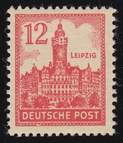 SBZ 161x Abschiedsserie 12 Pf, ohne WZ., rot, **