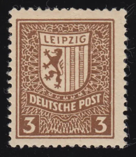 SBZ 156x Abschiedsserie 3 Pf, ohne WZ., gelbbraun, **