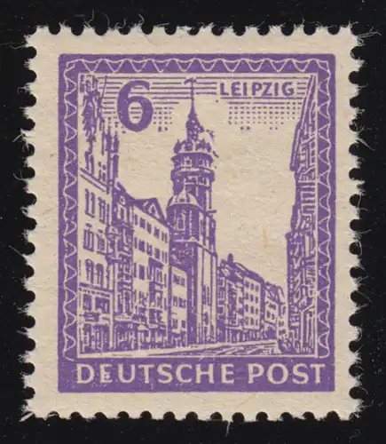 SBZ 159x Abschiedsserie 6 Pf, ohne WZ., violett, **