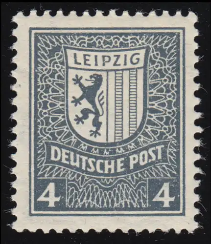 SBZ 151Y Série d'adieu 4 Pf, WZ.1Y, bleu gris noir, **