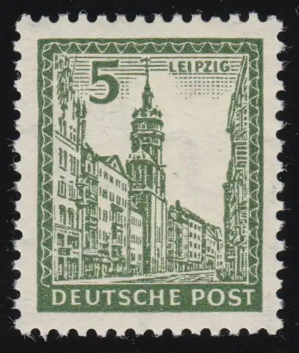 SBZ 152Y Abschiedsserie 5 Pf, WZ.1Y, schwärzlicholivgrün, **