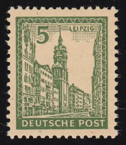 SBZ 158y Abschiedsserie 5 Pf, ohne WZ., schwärzlicholivgrün, **