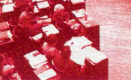 Bl.49I 50 Jahr Bundesrepublik 1999, PLF I roter Fleck auf dem Pult, ESSt Berlin