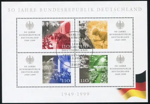 Bl.49I 50 ans République fédérale d'Allemagne 1999, PLF I: tache rouge sur le pult, ESSt Berlin