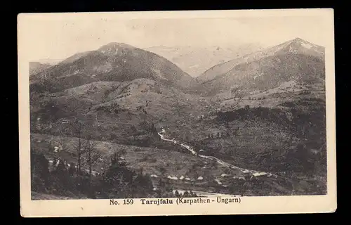 AK Hongrie: Tarujfalu Karpates, Feldpost 18.1.1917, BS Pied Artillerie Batallion