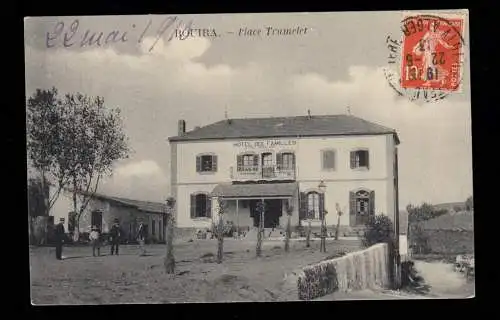 AK Algerien: Bouira - Place Trumelet, ALGIER 19.5.1913 nach Göttingen
