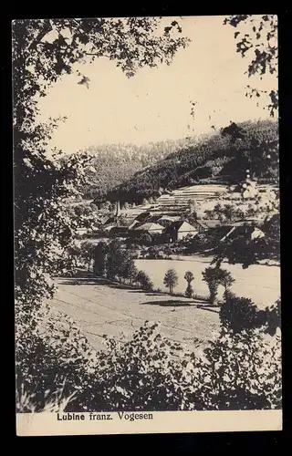 AK France: Lubine française Vosges, Feldpost 126 Bayris III Ak 26.9.1916