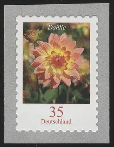2514 Dahlie 35 Cent 2019 sk aus 500er waagerecht, UNGERADE Nummer **