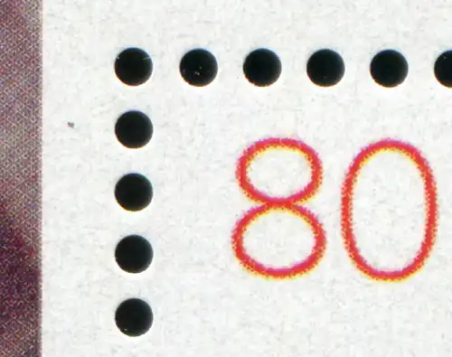 Bloc 33 Block de film avec PLF 80-Pf: tache près de 80, ESSt Berlin