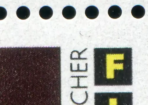 Bloc 33 Block de film avec PLF 80-Pf: arc noir, ESSt Berlin