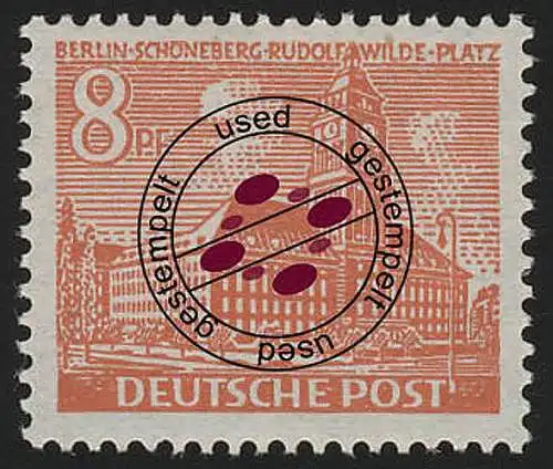 46 Berliner Bauten 8 Pf O gestempelt