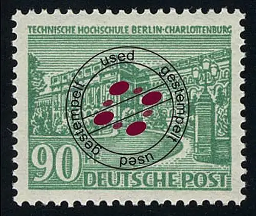 56 Berliner Bauten 90 Pf, gestempelt O