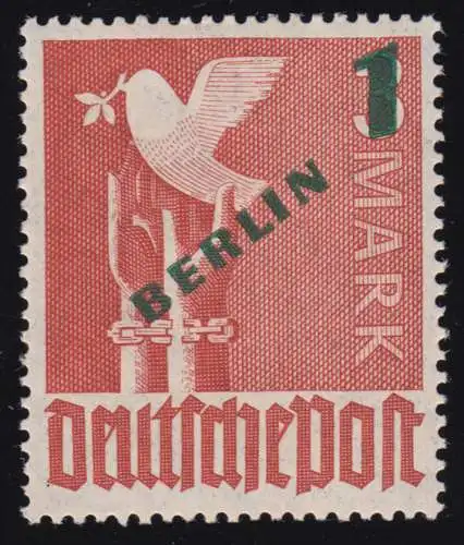 67 Grünaufdruck 1 DM postfrisch **