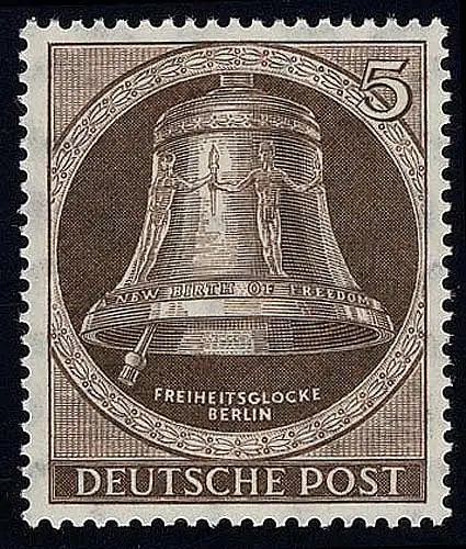 75 Glocke I (Klöppel links) 5 Pf postfrisch **