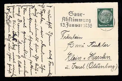 AK Nouvel An: Paysage d'hiver - Villageidylle avec rivière et pont, BREMEN 1.1.135