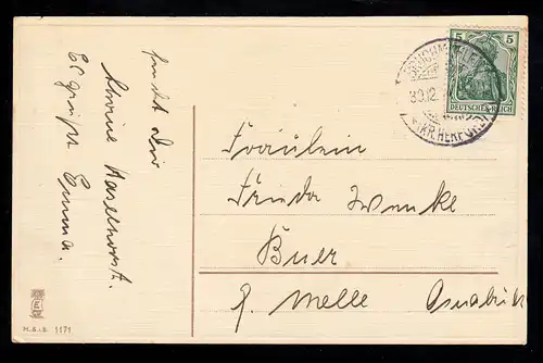 AK Nouvel An: Filles et jeunes saluent le chemin de fer, BREUCHÜLEN / HERFORD 30.12.14