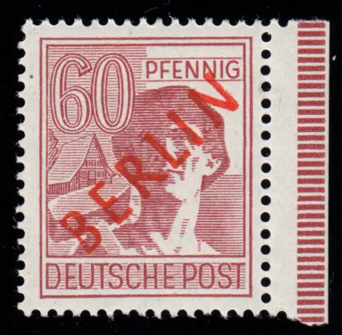 31 Rotaufdruck mit starkem Abklatsch des Aufdrucks, **