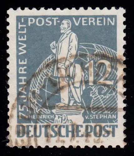 35 II Stephan UPU-Universal Post Association 12 Pf. avec PLF II Faustkerbe, cacheté