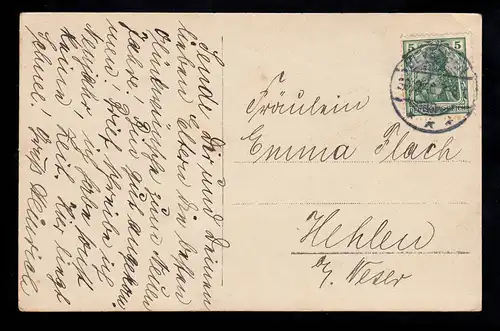 AK photo Nouvel An: Fille en costard avec poupées, BEVENSEN 30.12.1907