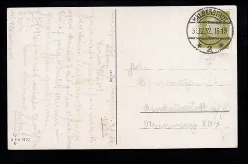 AK G. Firbiger - Nouvel An: L'église sur la colline, HETERSATDT 31.12.1932