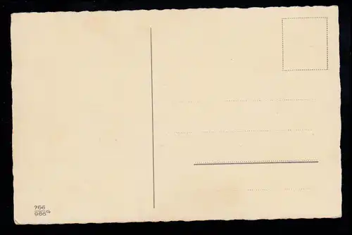 AK Nouvel An: Hiveridylle la nuit Forêt clairière Hirsch House, inutilisé