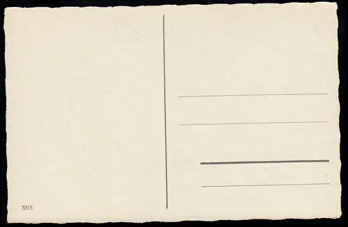 AK Nouvel An: Table d'or avec porte-bonheur et Bowle, inutilisé