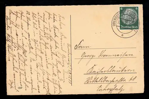 Foto-AK Neujahr: Lächelnder Schonsteinfeger, OBERODERWITZ (OBERLAUSITZ) 31.12.37