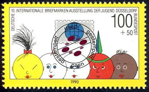 1472 Marke aus Block 21 Briefmarkenausstellung, gestempelt O