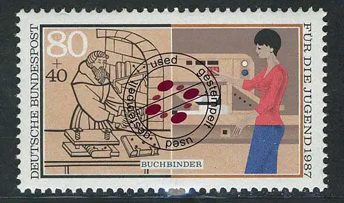 1318 Jugend Buchbinder 80+40 Pf O