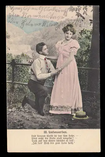 Poème Lyrique AK III. Annoncer l'amour - Son serment sur les genoux, BETZDORF 25.7.06