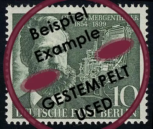 117 Ottmar Mergenthaler, gestempelt O