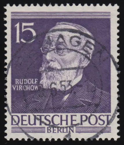 96 Virchow 15 Pf, gestempelt O