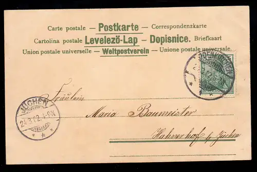 Lyrique AK Alpenidylle poème Edelweiss de fierté..., ODENKIRCHEN 23.3.1902