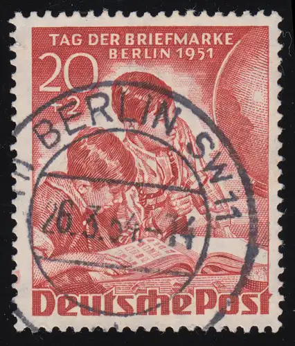 81 Tag der Briefmarke 1951, 20+2 Pf O gestempelt