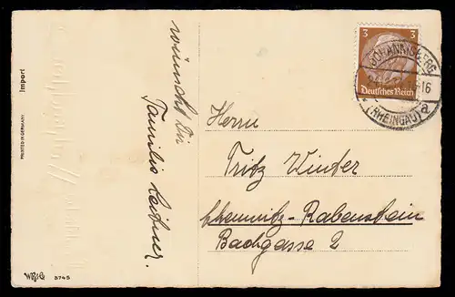 AK Noël: Consensus des cadeaux entre enfants, JOHANNISBERG 24.12.1934