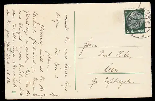 AK Noël: Les enfants attendent le chemin de fer avec du sklee chanceux, LEER 23.12.1936