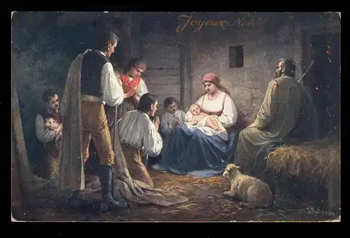 Italien AK Weihnachten: Krippen-Szene, Venezia / Venedig  23.12.1910