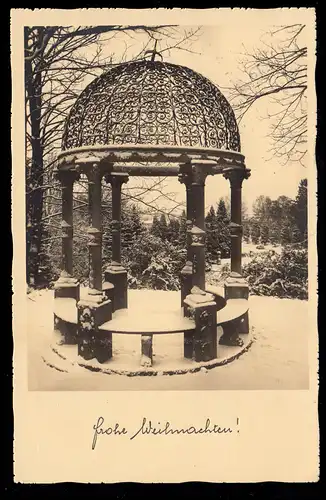 Photo AK Noël: pavillon en hiver, BATTERSEE 1932