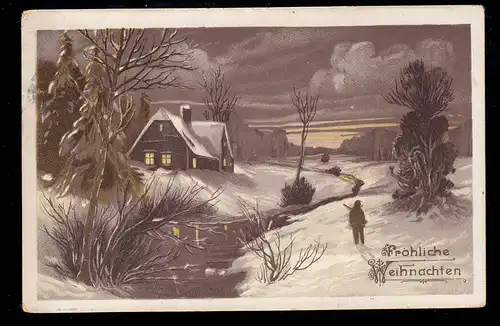 AK Noël: crépuscule Waldidyll Forsterie Förster, CÖLN 4 - 24.12.1912