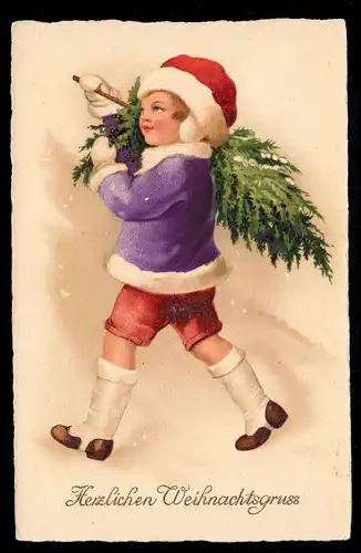 AK Noël: Petit porte-arbre de Noël avec pantalon court, non utilisé