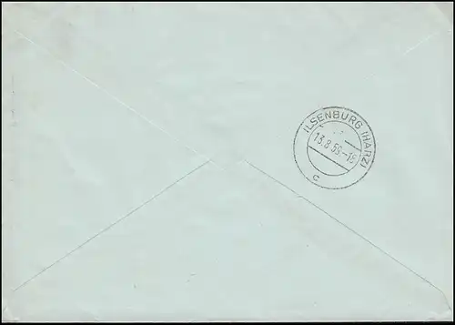 314 Evangelischer Kirchentag OR-Paar als MeF auf FDC ET-O BREMEN 12.8.1959