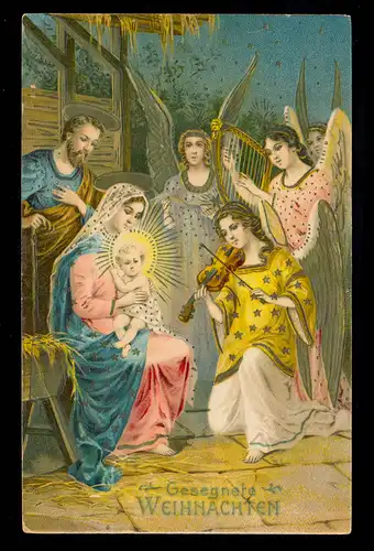 AK Noël: La scène sacrée de la nuit Les anges comme musiciens, inutilisé